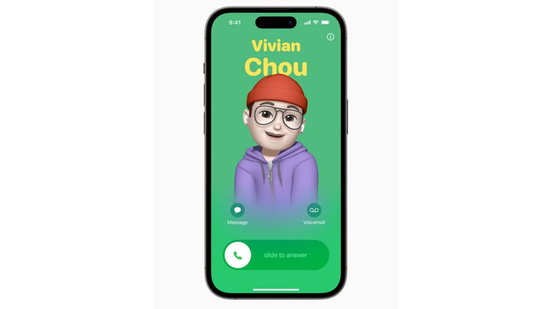 Or use a Memoji as contact poster