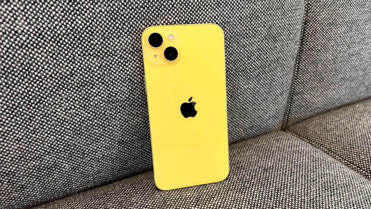 iphone 14 yellow hands on 2