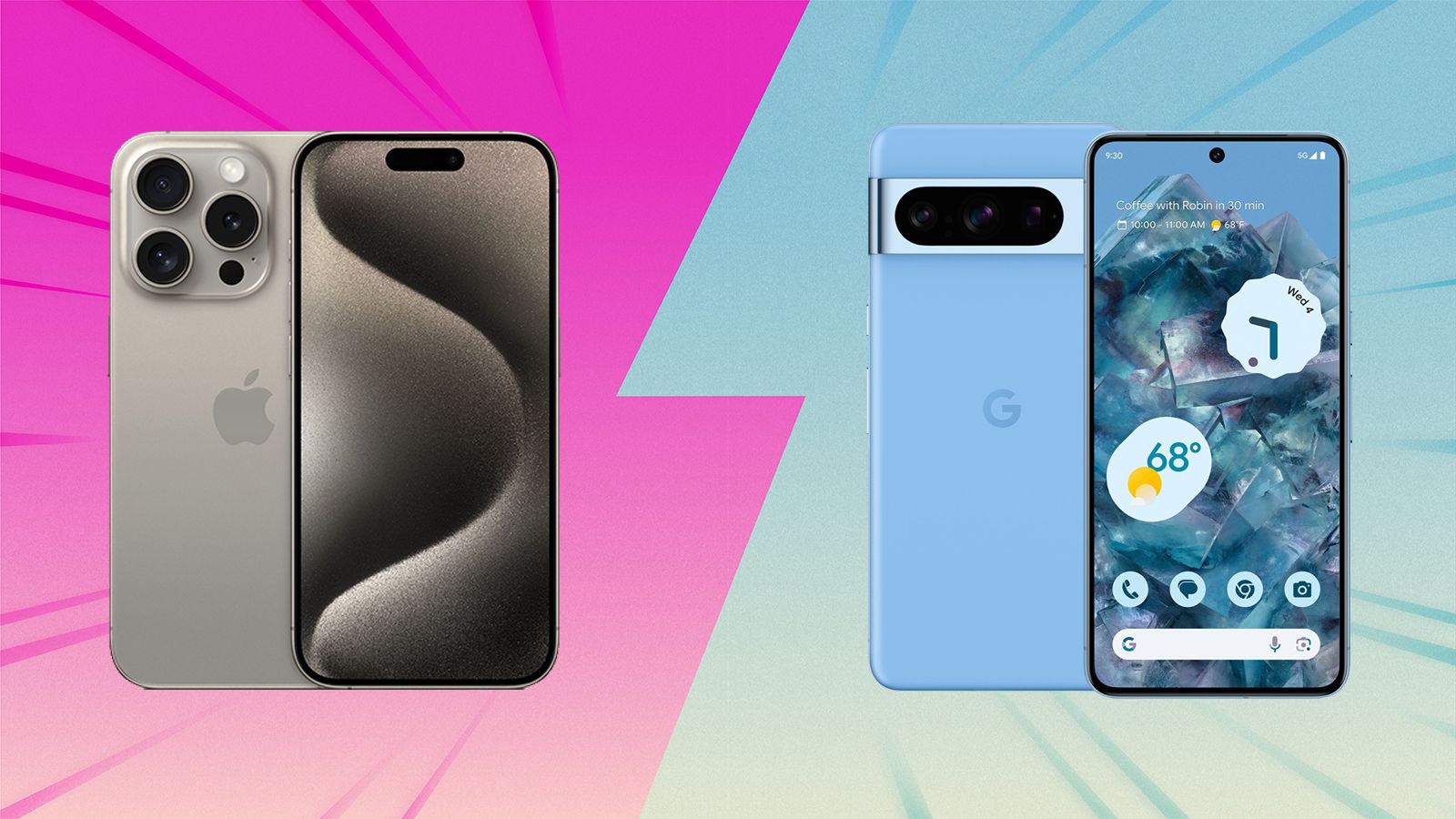 The Android top end battle: Google Pixel 8 Pro vs Samsung Galaxy