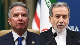 El enviado para Medio Oriente, Steve Witkoff (izquierda), y el ministro de Asuntos Exteriores iraní, Abbas Araghchi.