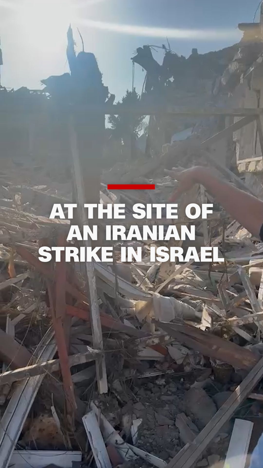 CNN's Clarissa Ward is at the site where an Iranian missile made impact in Rishon Lezion, Israel -- a residential area about 15 minutes from the center of Tel Aviv.