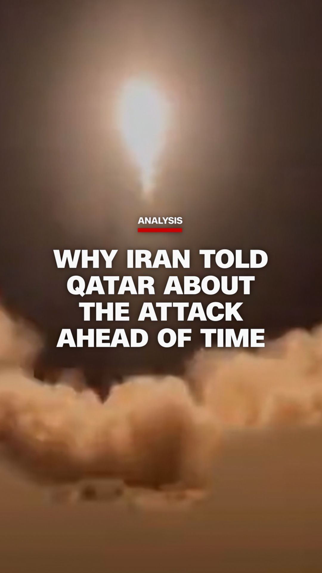 CNN's Clarissa Ward is in Tel Aviv as Iran launched strikes towards a US military base in neighboring Qatar, but according to one source, the Iranians warned the Qataris that the strikes were coming.