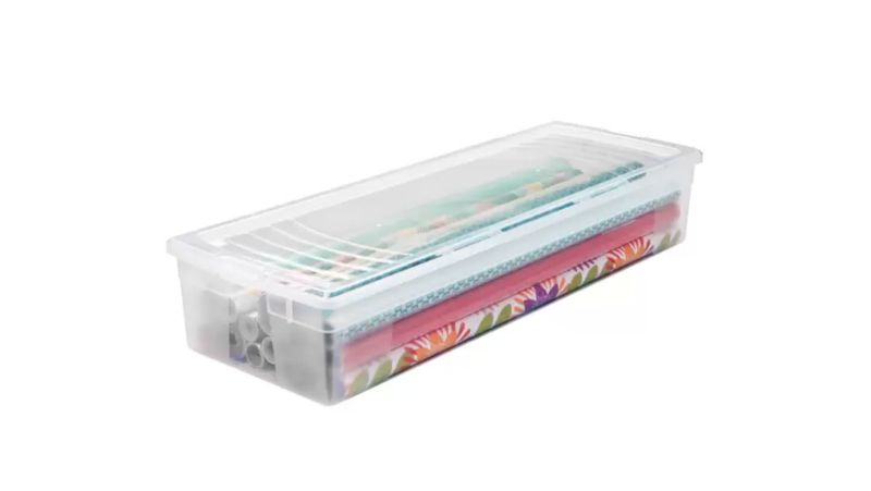 Christmas wrapping paper outlet storage