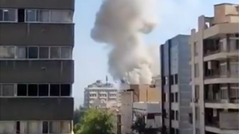Video on social media and geolocated by CNN showed smoke billowing into the sky in densely populated areas of Tehran, Iran's capital, on Sunday following Israeli strikes.