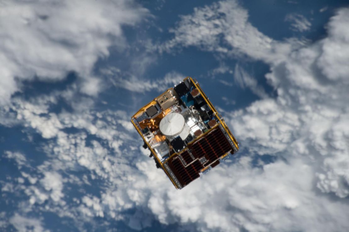 The disruption of satellites would cause unimaginable interruptions in our daily lives. Here, the NanoRacks-Remove Debris satellite is deployed from the International Space Station in 2018.