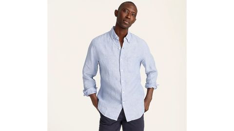 J.Crew Slim Untucked Baird McNutt Irish Linen Shirt