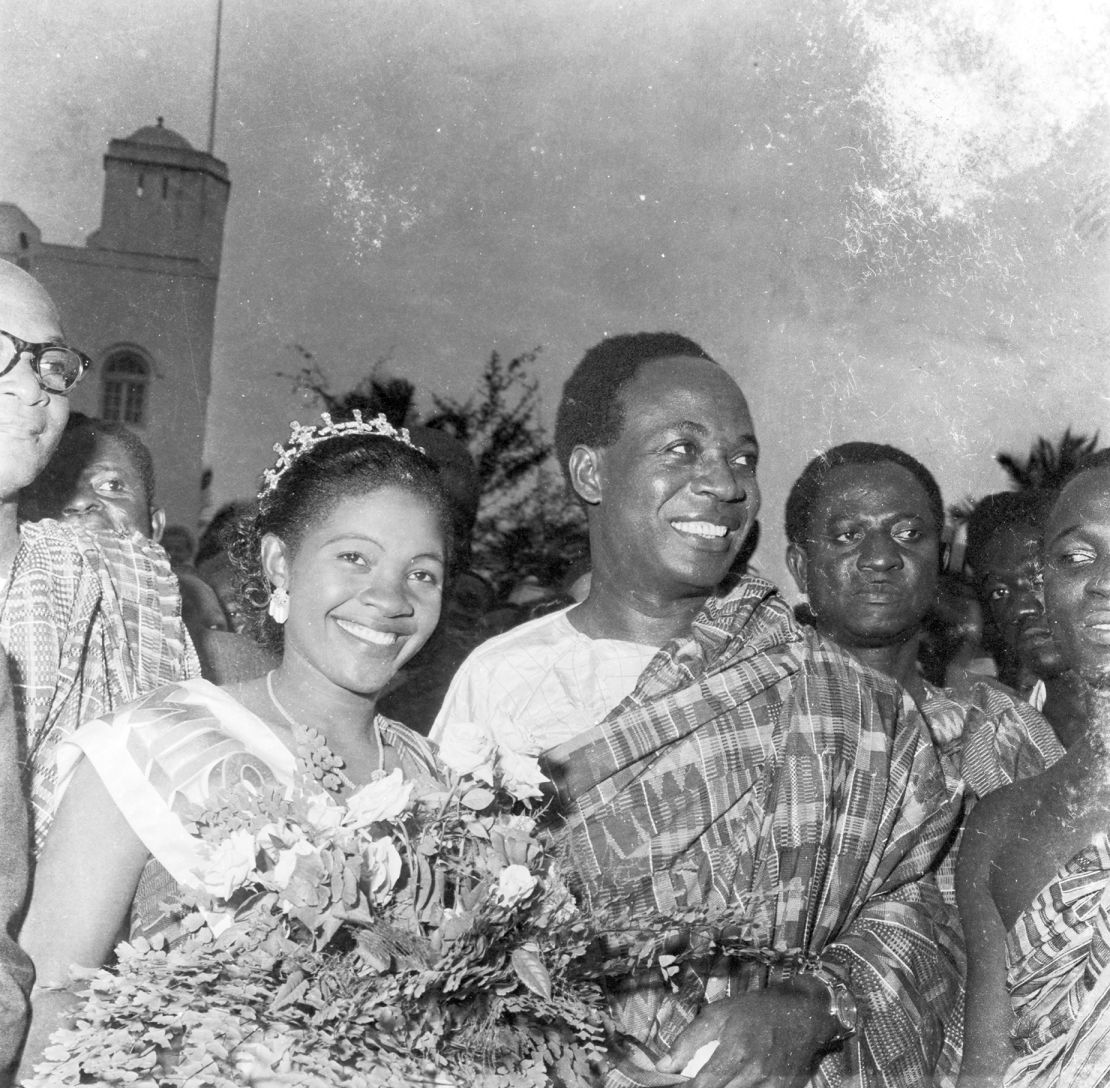 This subject of this image of Miss Ghana taken in 1958 was identified by her grown-up children.