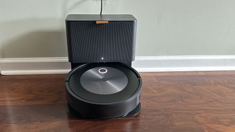 iRobot J7+ robot vacuum with base station and waste bin
