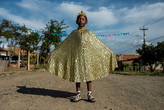 Jair Fernando Coll Rubiano caught 9-year-old Melany Marquez from the Quinamayo community of Afro-Colombians who celebrate Christmas in February. 2nd Place, Latin America Regional Awards.