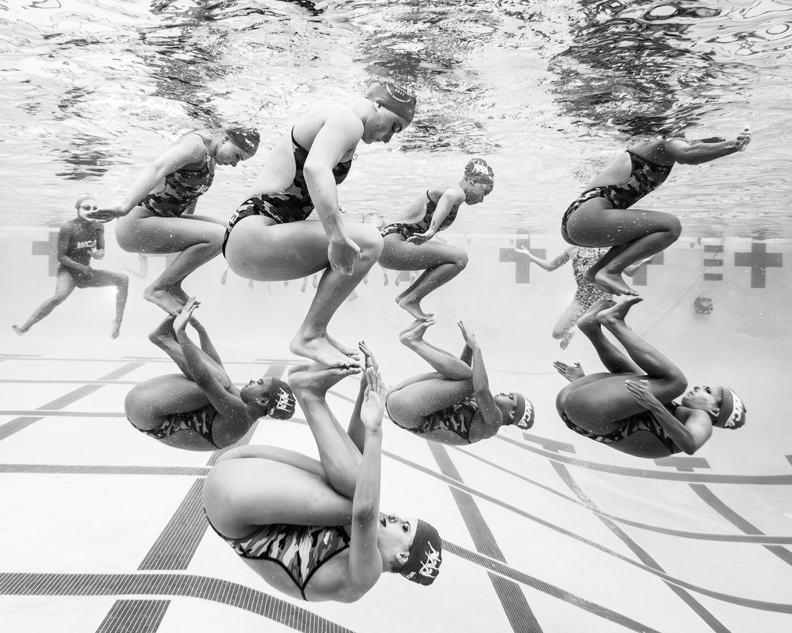 An image by James Rokop, official photographer for the USA Artistic Swimming team.