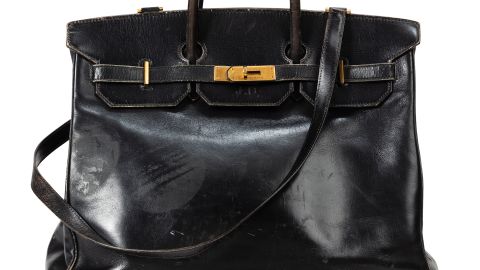 Jane Birkin's Original Birkin_On Sale at Sotheby's Paris_Shoulder Strap Detail