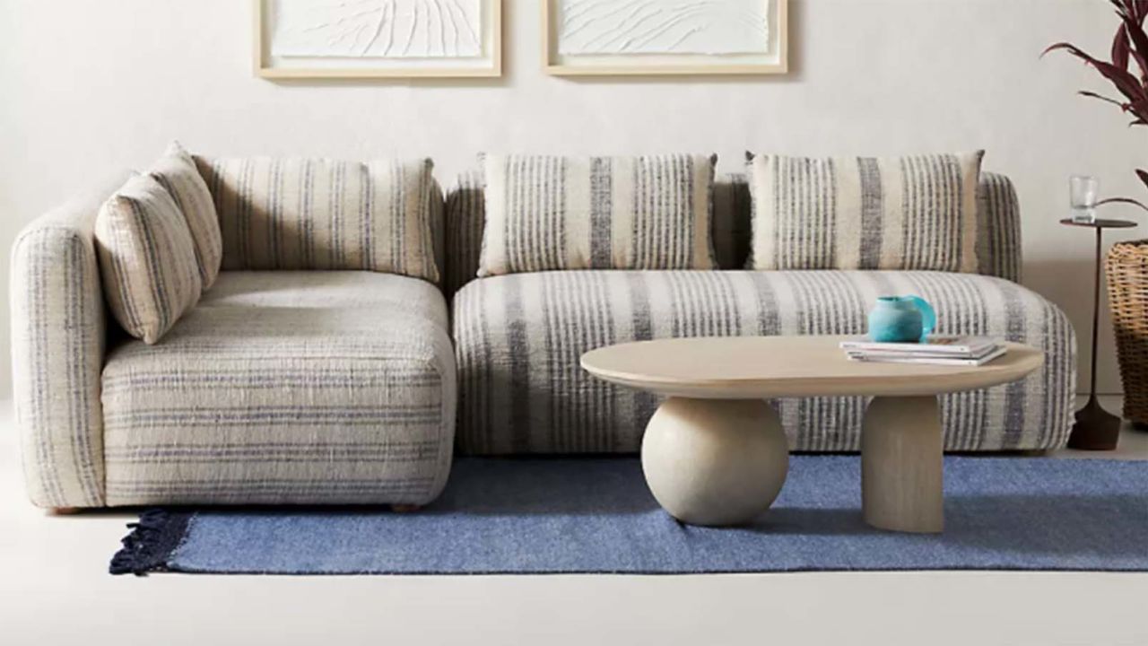 Boro Stripe Kori Modular Armless Sofa