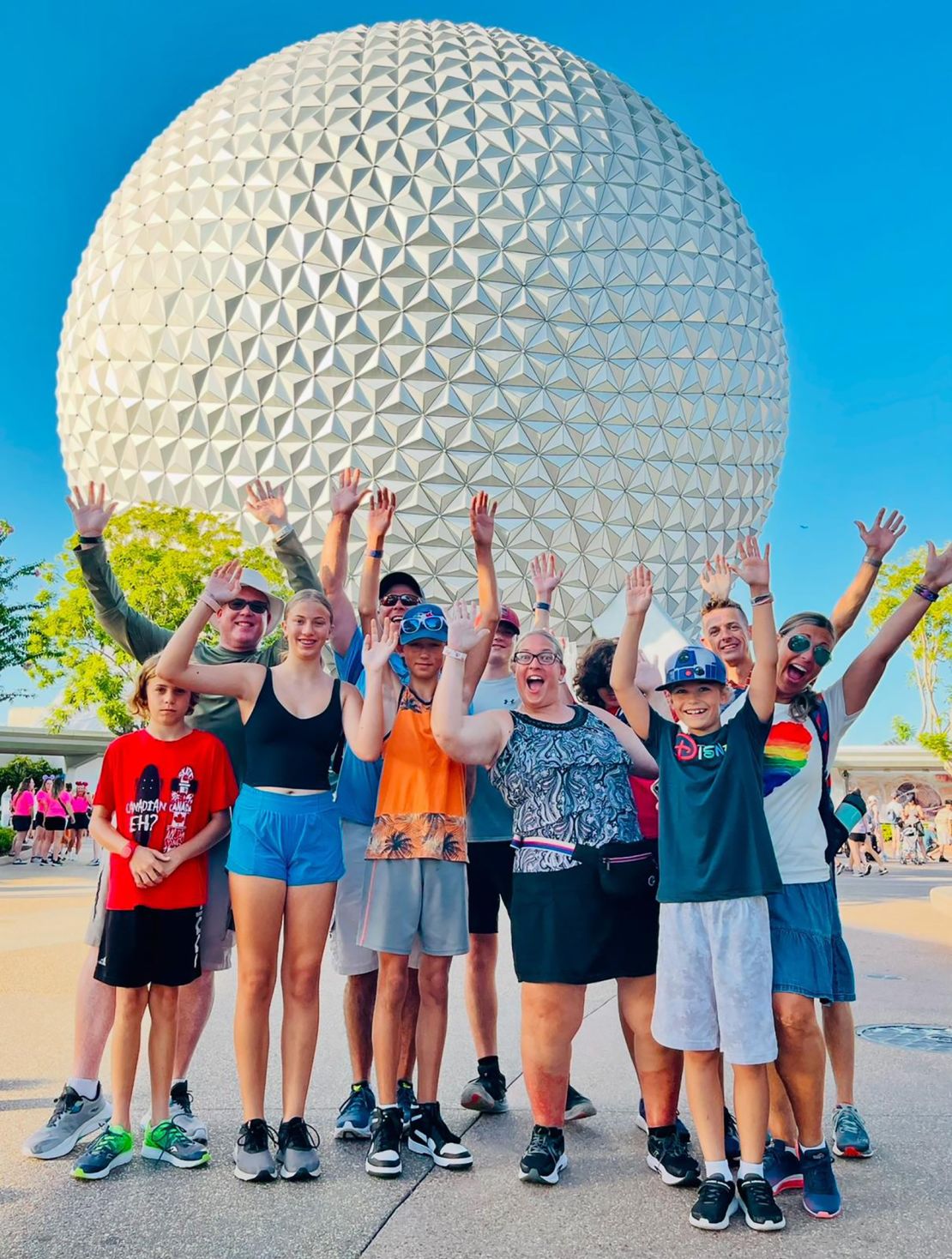 Jason Dale and his family, seen here during a 2022 Disney World visit, had been planning to visit Tennessee this year.