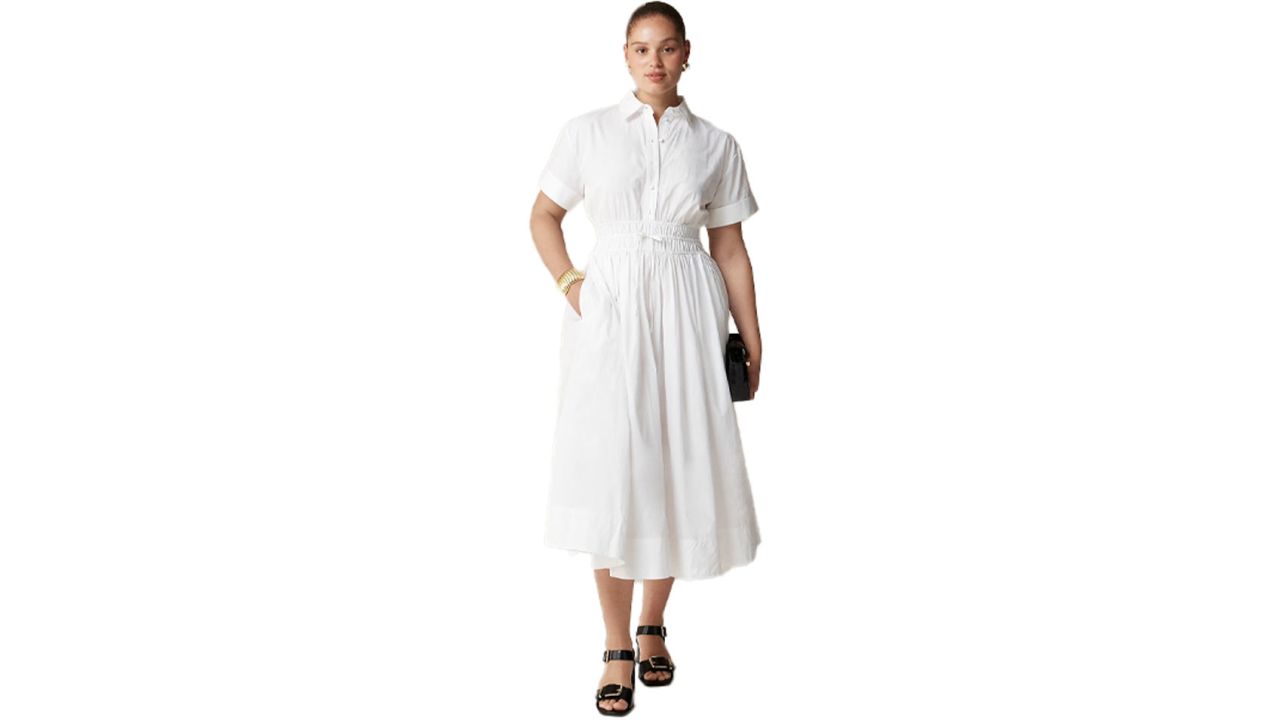 J.Crew Elena Shirtdress in Cotton Poplin