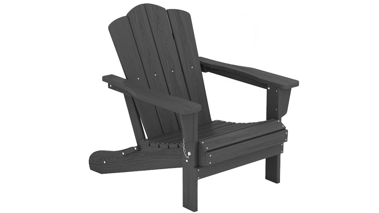 JEAREY Folding Adirondack Chair Stackable Gray Hdpe Frame Stationary Adirondack Chair with Gray Slat Seat.jpg