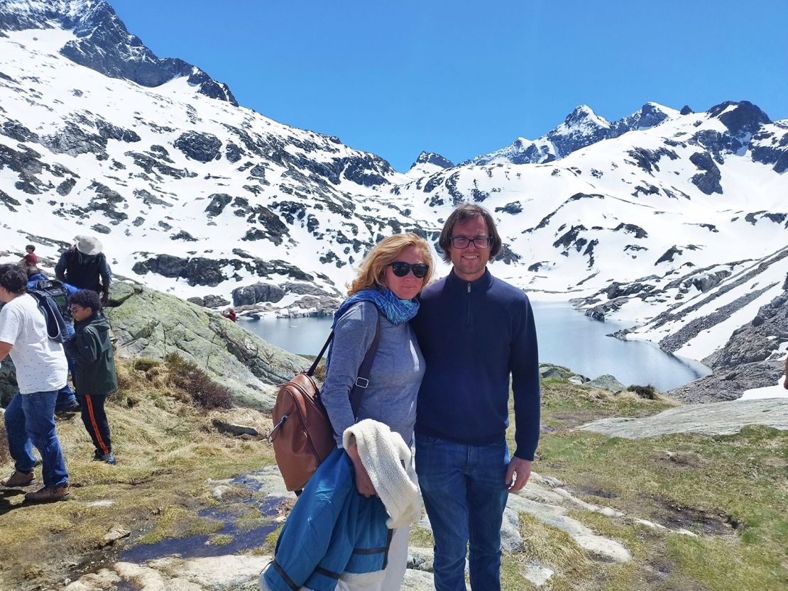 Jennie and Ward, pictured in the French Pyrenees, say they've always loved being close to the mountains.
