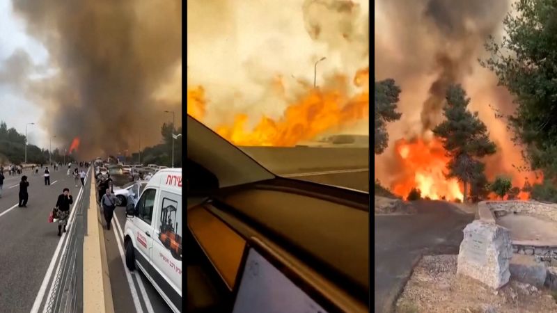 See wildfires in Israel officials fear are ‘largest country has ever seen’