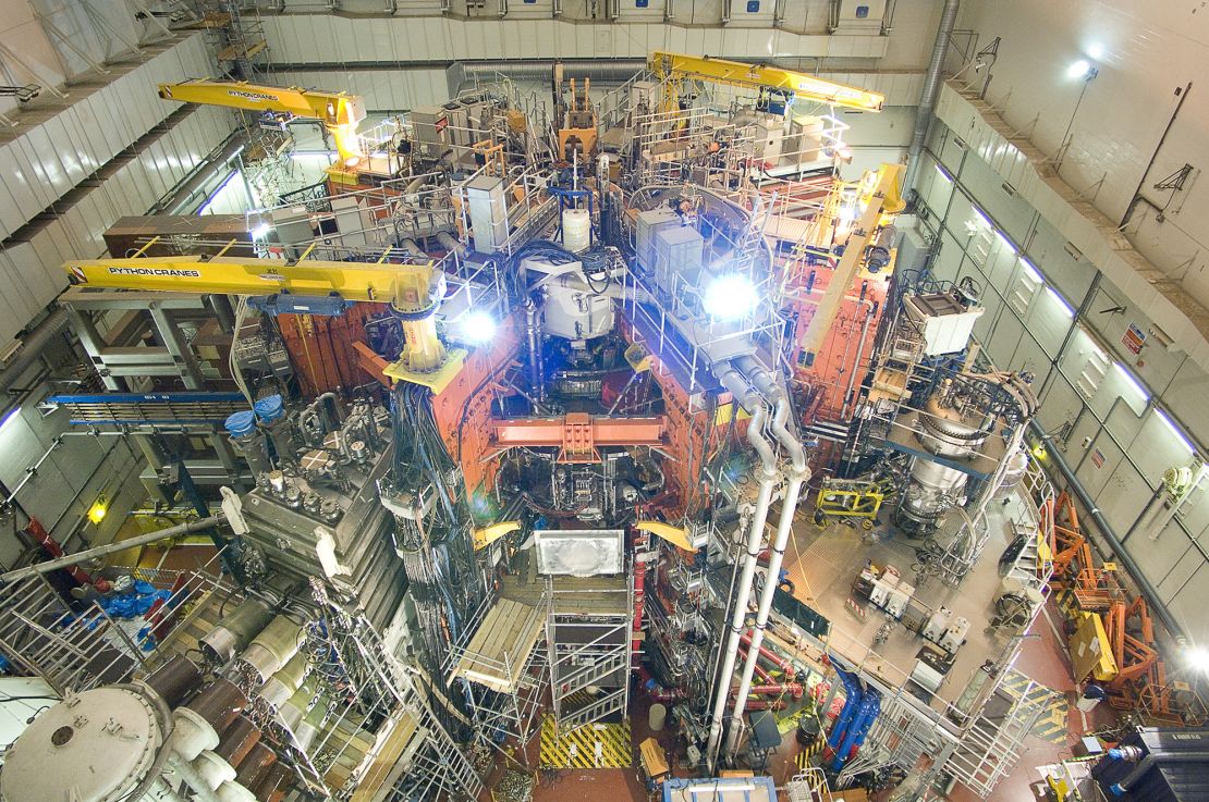 Una vista de Torus Hall, donde se encuentra la máquina JET tokamak.