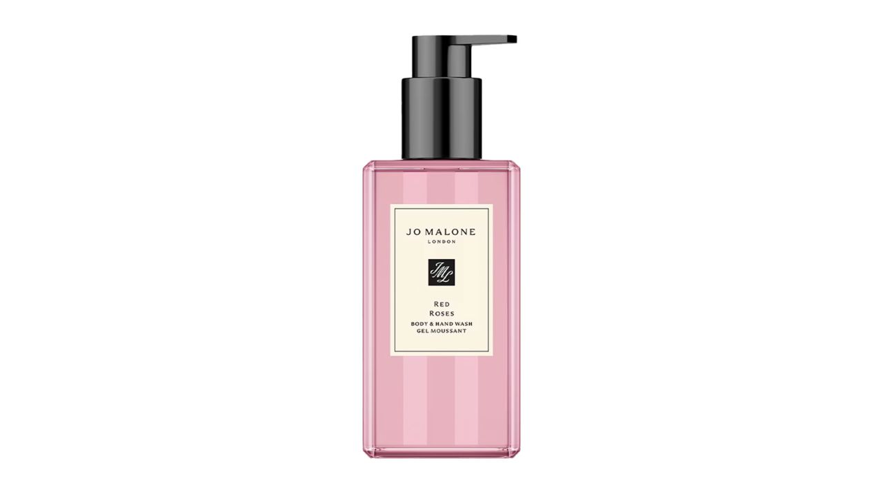 A container of hand soap.