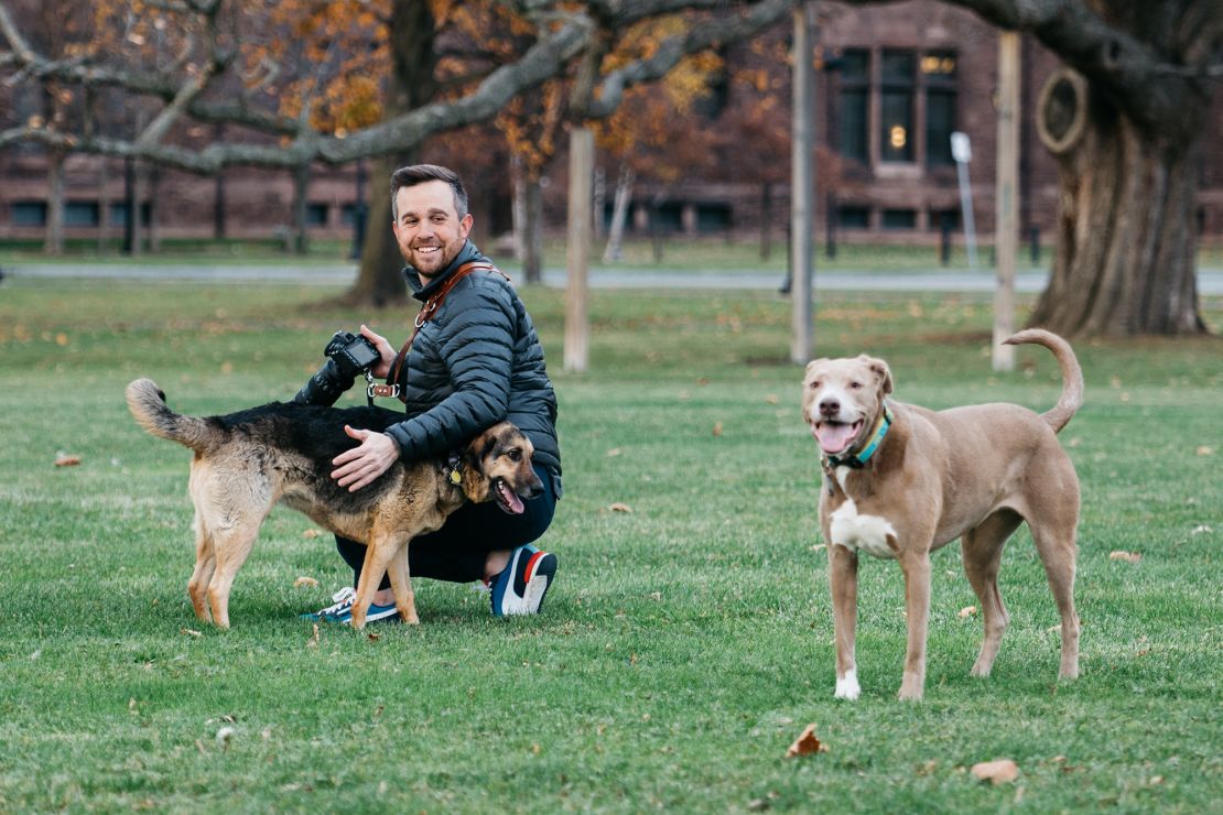 Photographer John Fabiano, with his dog Viola, has been traveling the world and documenting the relationships between dogs and humans.