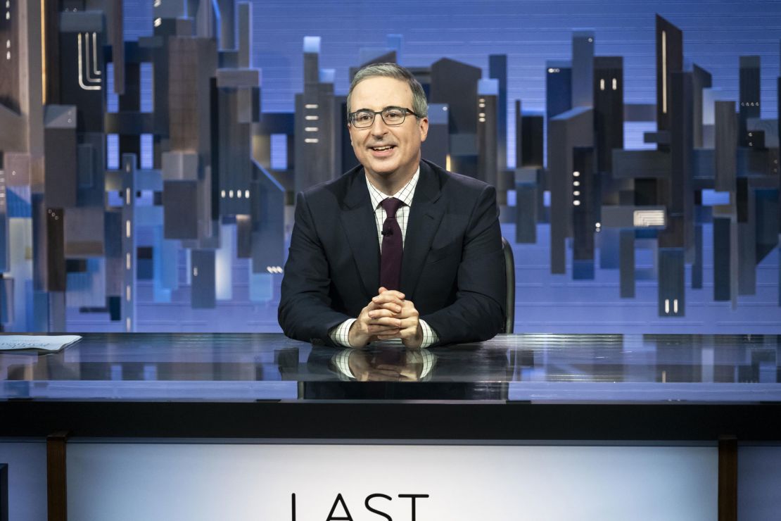 John Oliver hosts "Last Week Tonight with John Oliver."