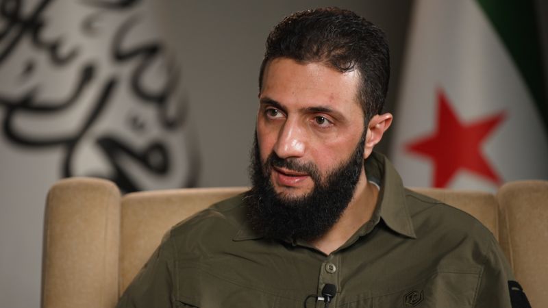 Abu Mohammad al-Jolani: Syrian rebel HTS leader says goal is to ‘overthrow’ Assad regime