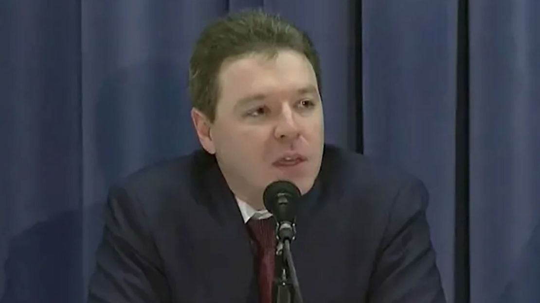 In this screengrab from video, Jonathan Mitchell speaks during a panel on Supreme Court Justice Antonin Scalia's legacy in April 2016.