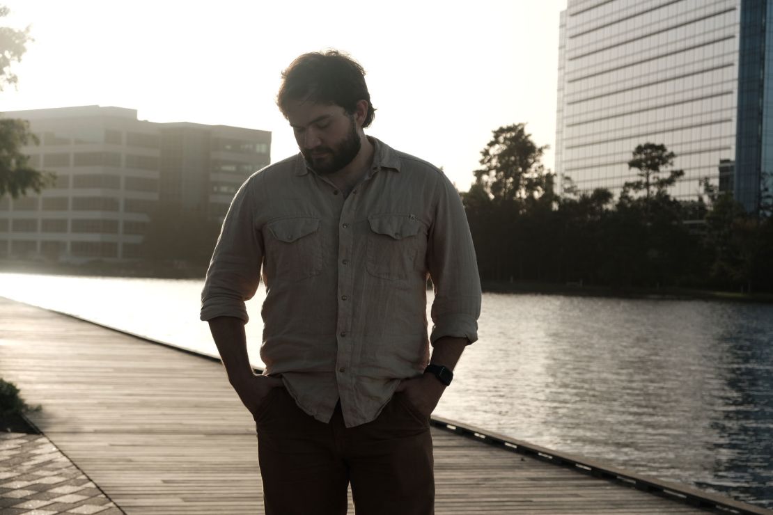 Jonathon Courtney in Texas in July 2024. The 23-year-old sometimes wondered if the effort he put in to getting a graduate degree was worth it.