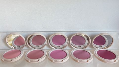 Best Blush in Jones Road Peach, Sandy, Pop, Rose and Berry