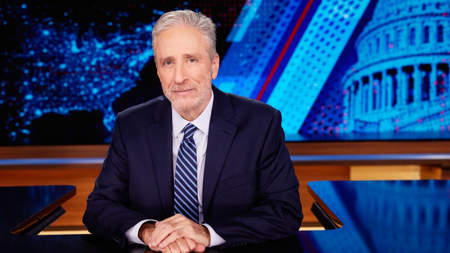 Jon Stewart hosts "The Daily Show" on Comedy Central.