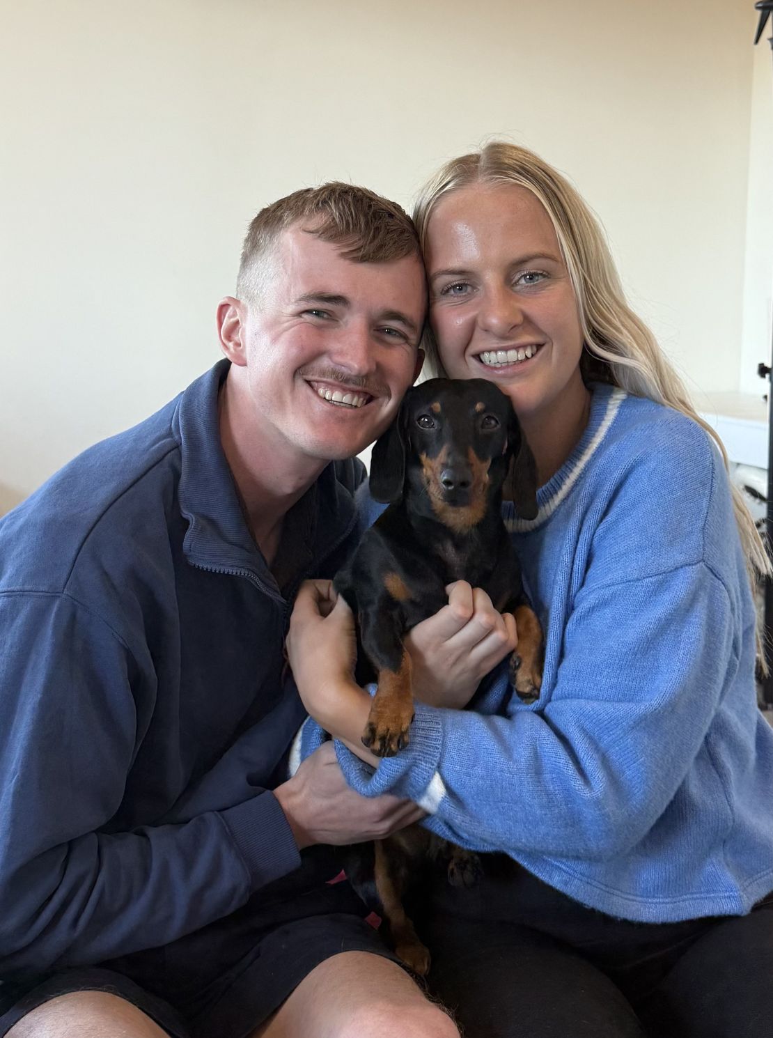 Fishlock (left) and Gardner (right), pictured holding Valerie