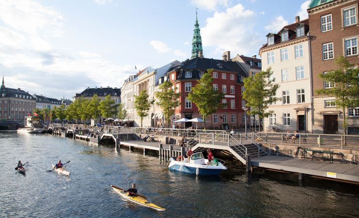 <strong>2. Denmark</strong>, with a Copenhagen canal pictured, retains its No. 2 ranking from 2024. Nordic countries consistently rank among the world's happiest.