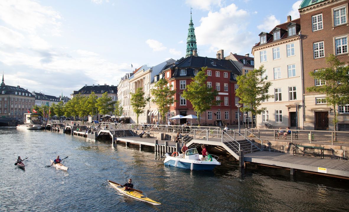 <strong>2. Denmark</strong>, with a Copenhagen canal pictured, retains its No. 2 ranking from 2024. Nordic countries consistently rank among the world's happiest.