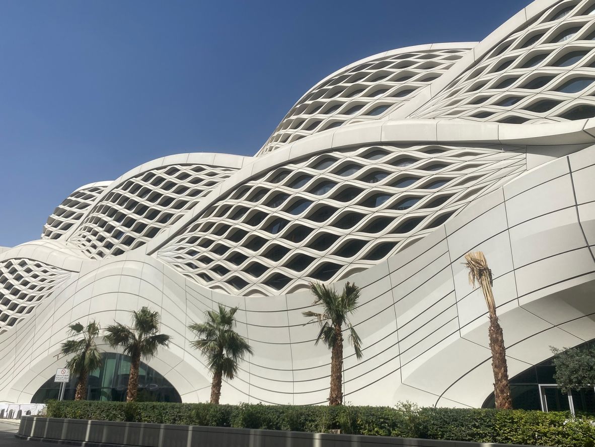 <strong>Architectural marvel:</strong> Riyadh's stunning King Abdullah Financial District Metro Station (KAFD) was designed by Zaha Hadid Architects.