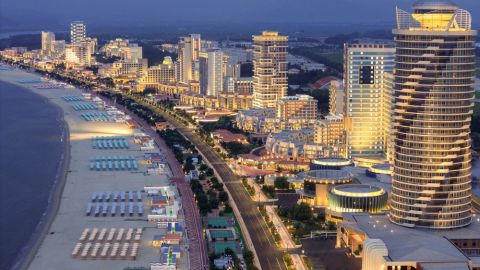 New beach resort opens at North Korea's Wonsan-Kalma Coastal Tourist Zone on June 24, 2025, in this image released by North Korea’s Central New Agency.