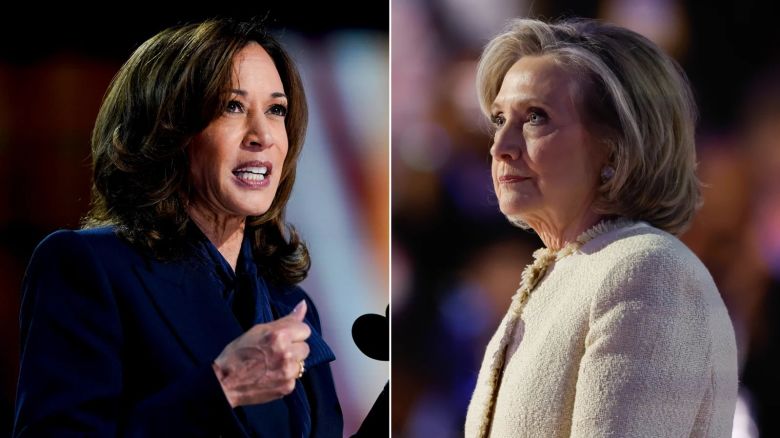 Kamala Harris y Hillary Clinton