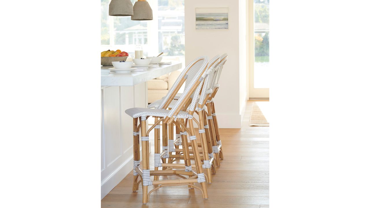 Serena & Lily Sunwashed Riviera Counter Stool