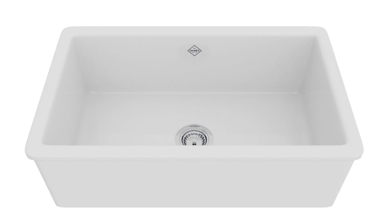Shaws 30" Shaker Single Bowl Undermount Fireclay Kitchen Sink