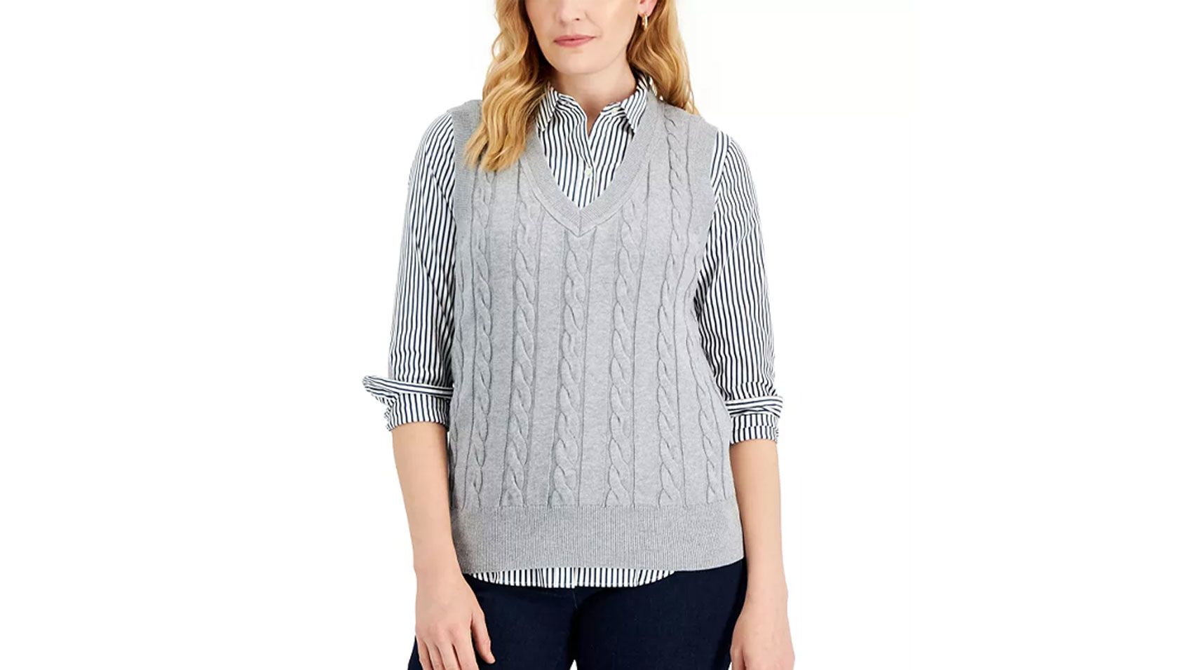 Karen Scott Women's Cable-Knit Turtleneck Cotton Sweater, Created for Macy's  - Macy's