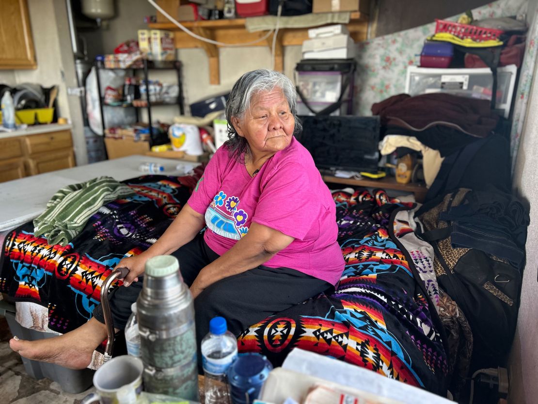 Katherine Benally rarely leaves her Navajo Nation home to avoid the summer heat.