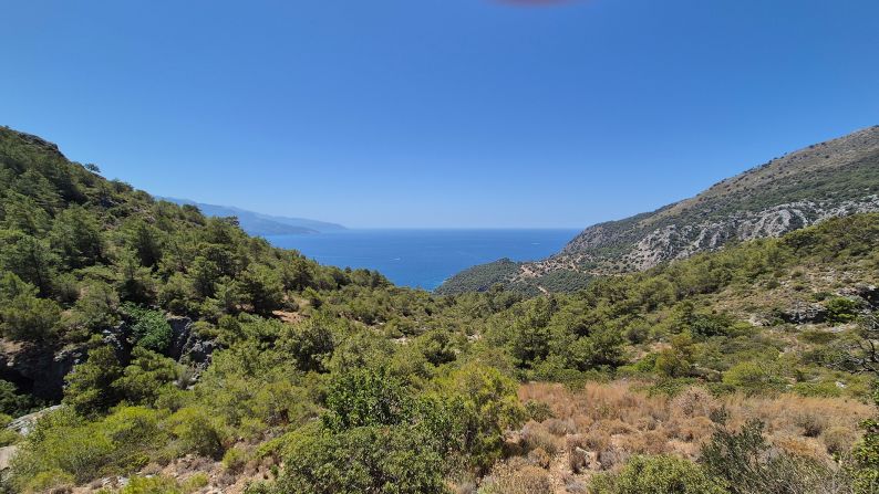 <strong>Timeless vista:</strong> For all the upheaval, some things have not changed over the past century in Karak?y - such as this hilltop view of the Aegean.