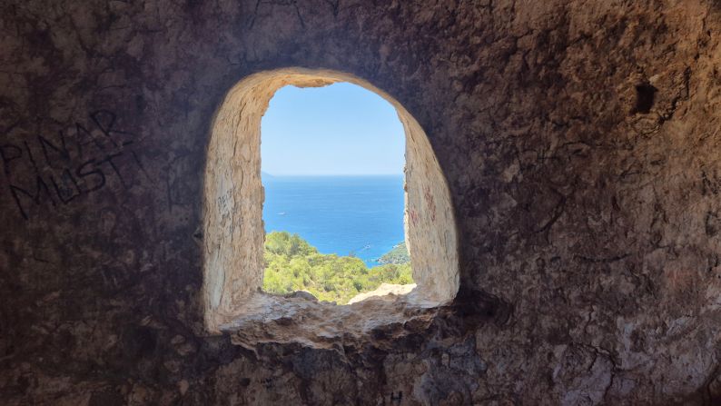 <strong>Lookout point:</strong> The little chapel has incredible views over the Aegean from its unglazed windows.