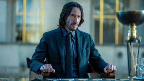 Keanu Reeves como John Wick en John Wick: Capítulo 4.
