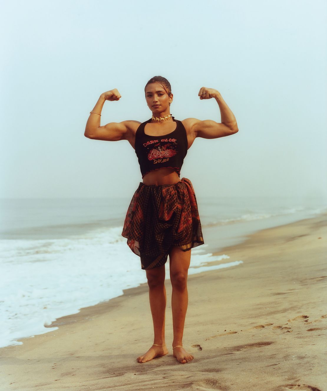 Bodybuilder Aisha Nidha poses for Kunnath, who found mutual admiration between the women she photographed, even though they often only knew of each other through competitions.