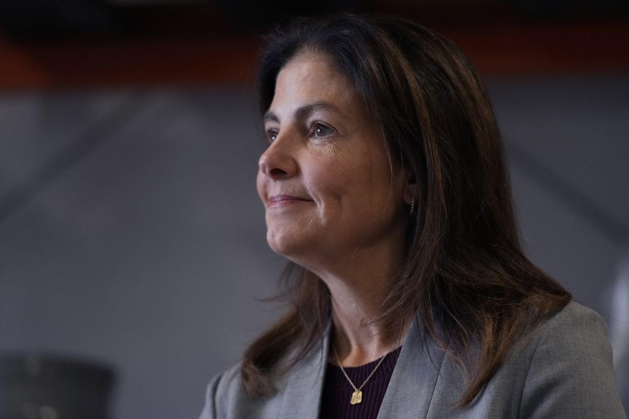 Republican gubernatorial candidate Kelly Ayotte in Manchester, New Hampshire, on October 16, 2024.