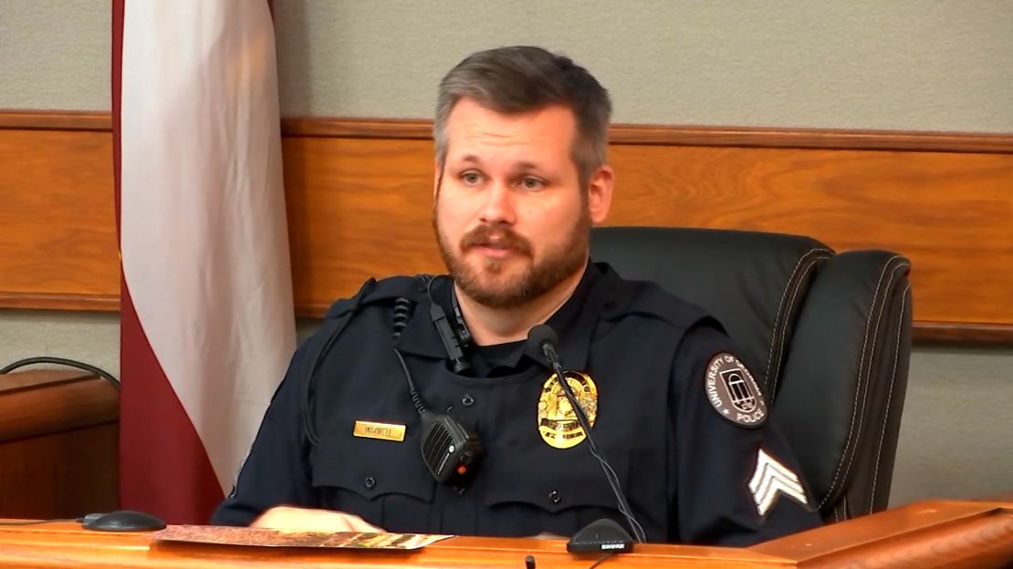 Sgt. Kenneth Maxwell of the University of Georgia Police Department, testifies on November 15, 2024.