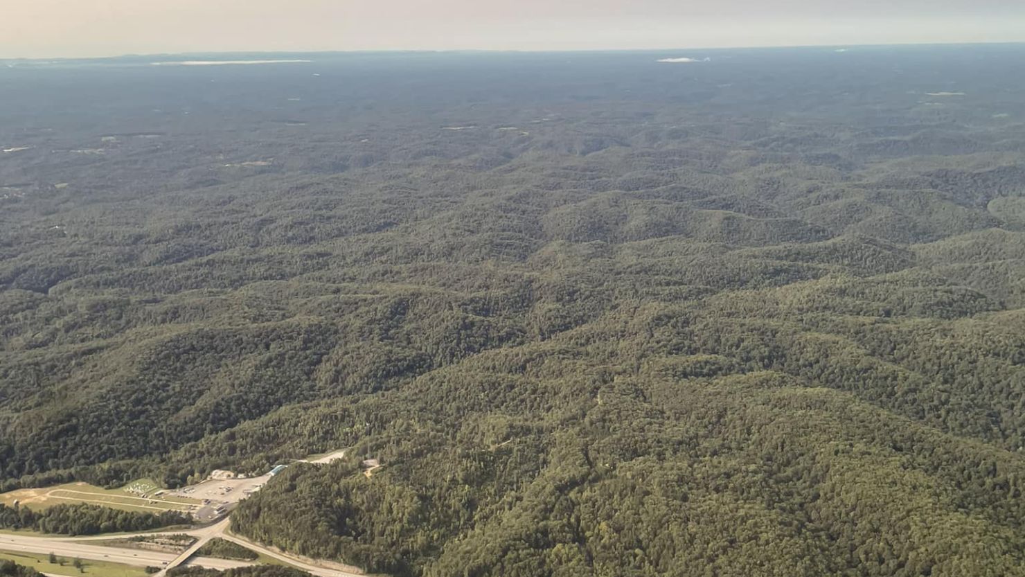 The search area for Joseph Couch is seen in a photo released by Kentucky State Police spokesperson Scottie Pennington on September 9, 2024.