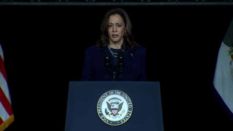 Video: Kamala Harris reacts to Trump’s attacks at Black journalists convention