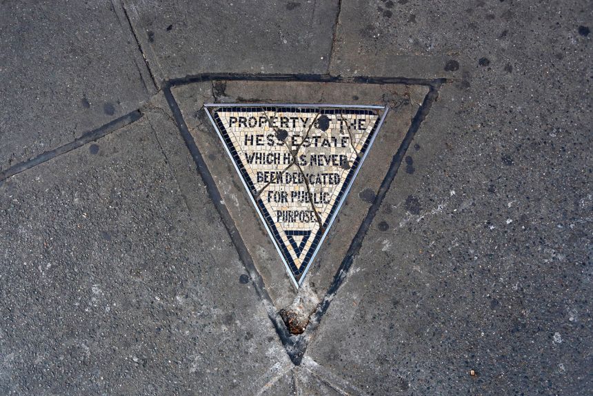 The Hess Triangle is on 7th Avenue South in Greenwich Village.