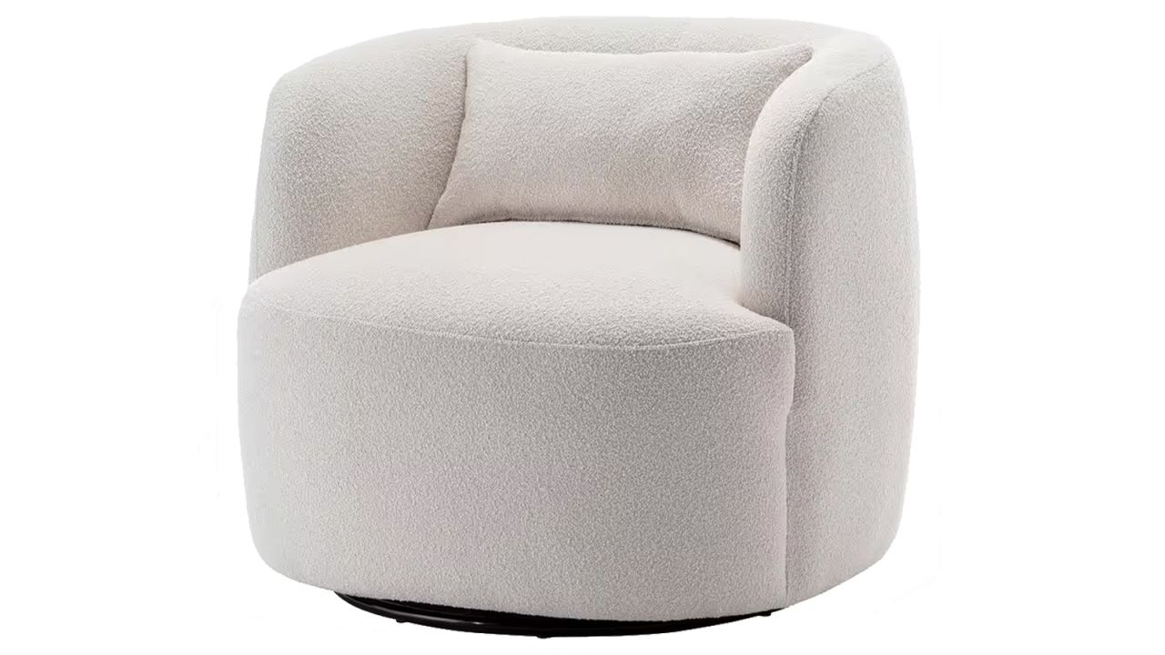 KINWELL Beige Polyester Barrel Chair with Swivel (Set of 1).jpg